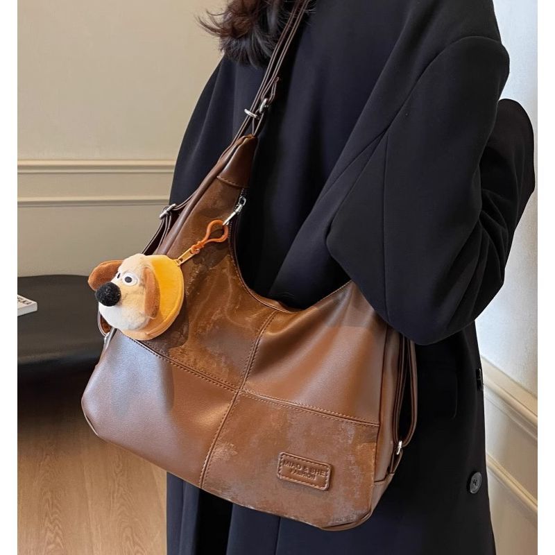 Chic Faux Leather Hobo Bag Kalsten