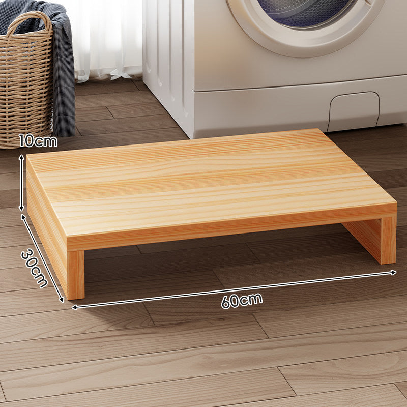 Low-Profile Solid Wood Appliance Riser Platform