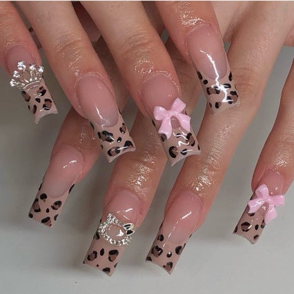 Glittery Stiletto Nail Extensions