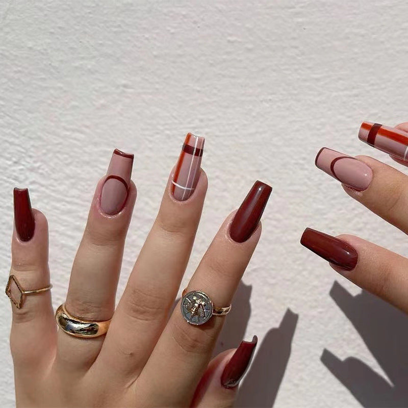 Artful Gel Nails with Elegant Floral Design and Glitter Accents Kalsten