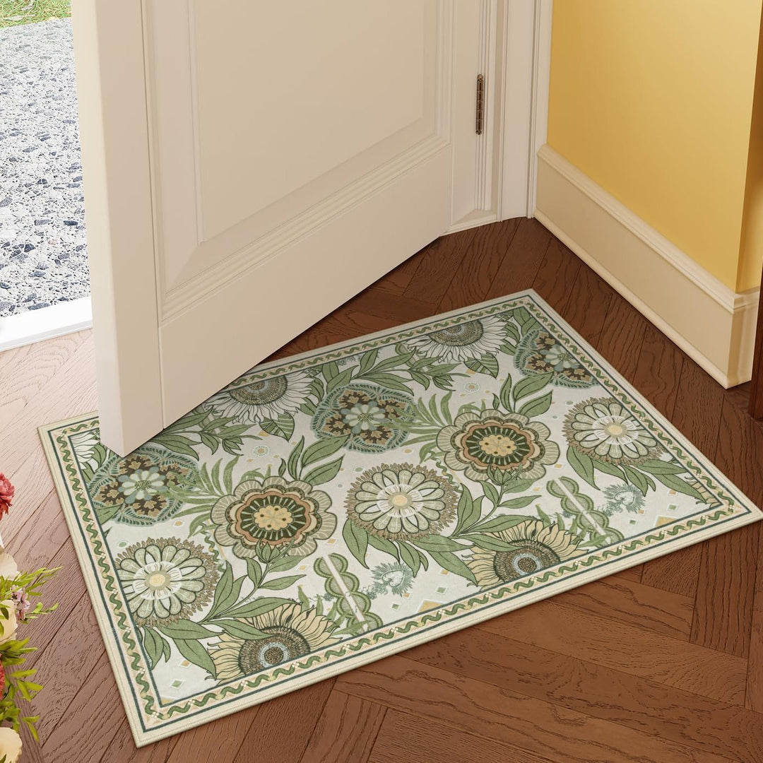 Luxurious Floral Design Bath Mat Kalsten