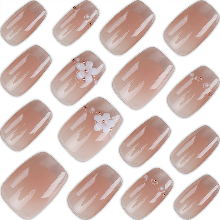 Floral Design Press-On Nail Art Kalsten