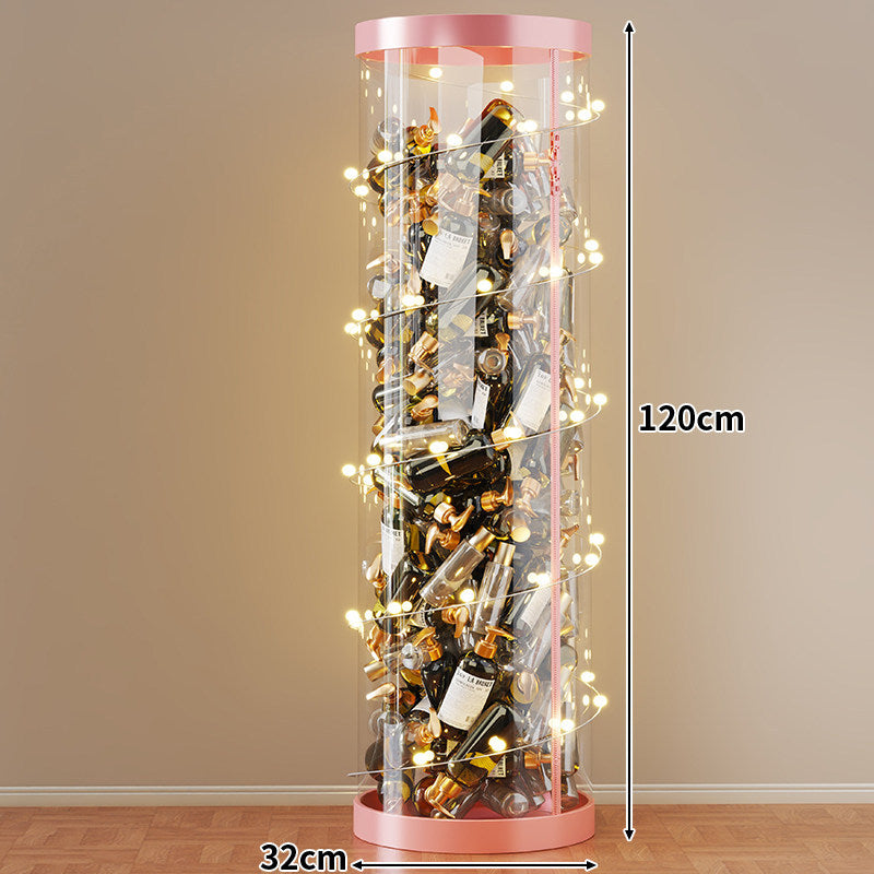 Tall Clear Acrylic Vertical Display Cylinder for Mini Perfume & Sample Bottle Collection