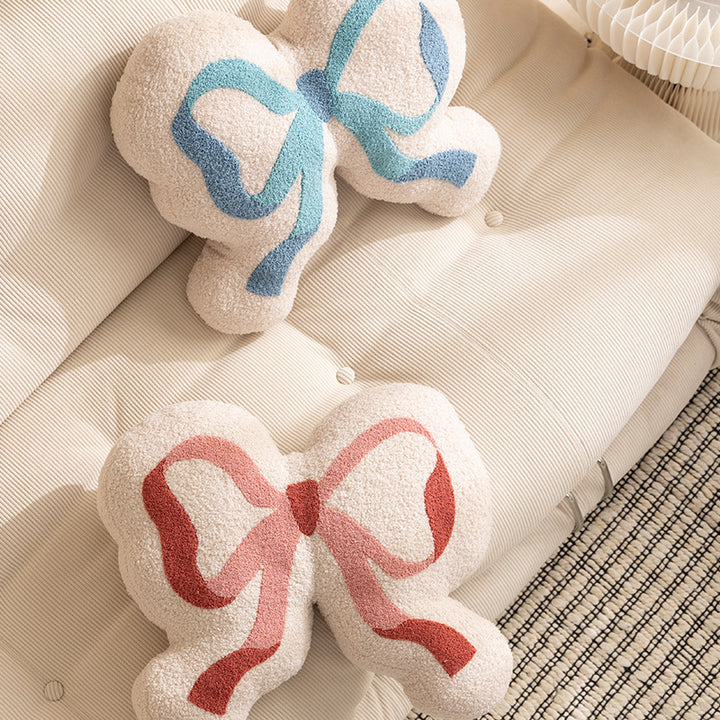 Form pillow in loop design with bouclé cover and soft filling Kalsten