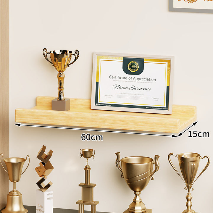 Wall-Mounted Floating Display Shelf Lacquered High-Gloss MDF