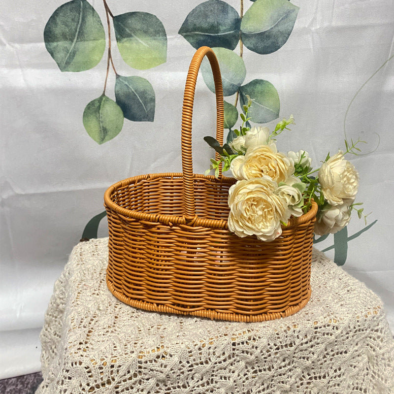 Handwoven Decorative Floral Basket Kalsten