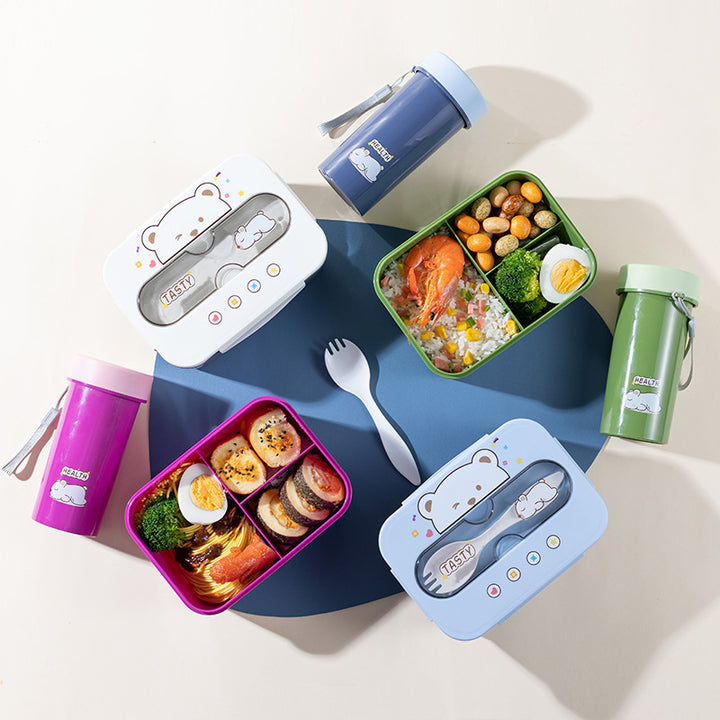 Cute Bear-Themed Bento Box
