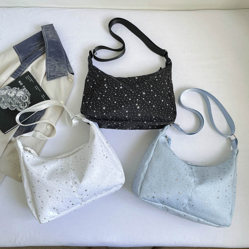 Stylish Star-Print Shoulder Bag