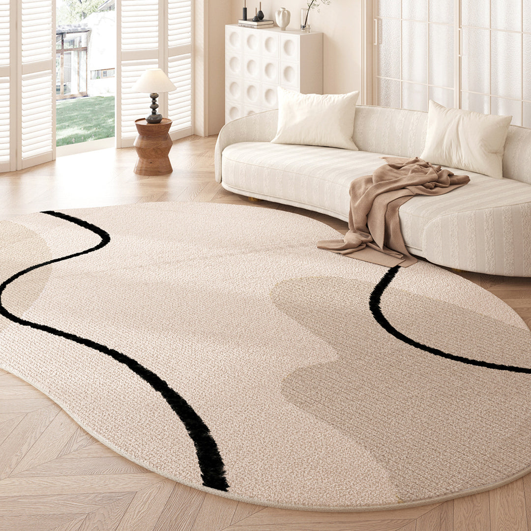 Organic Abstract Shape Area Rug