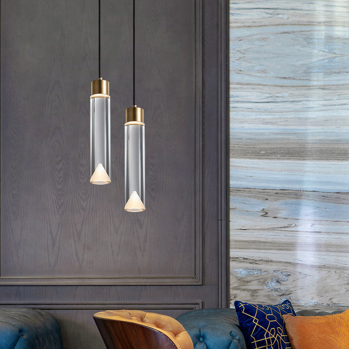Elegant Cylindrical Pendant Light