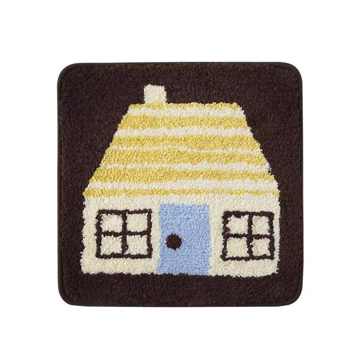 Apple-Themed Plush Bath Mat Kalsten