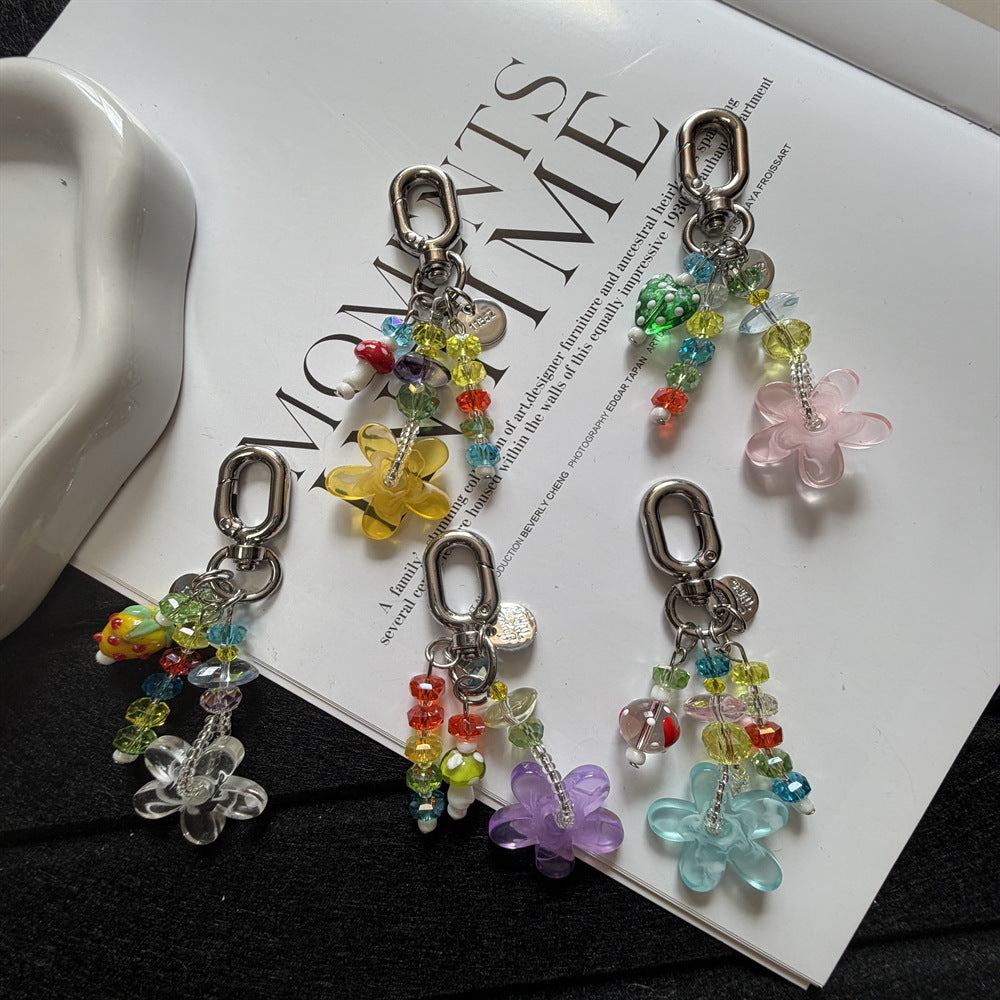 Beaded Flower Charm Keychain Kalsten 1790134944