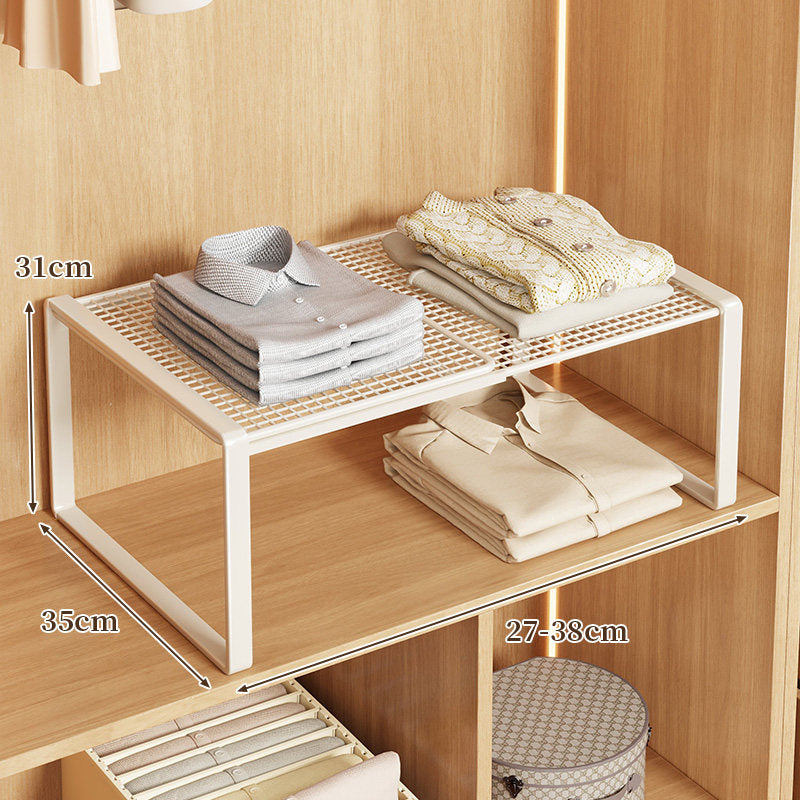 Adjustable Metal Closet Shelf Riser Organizer