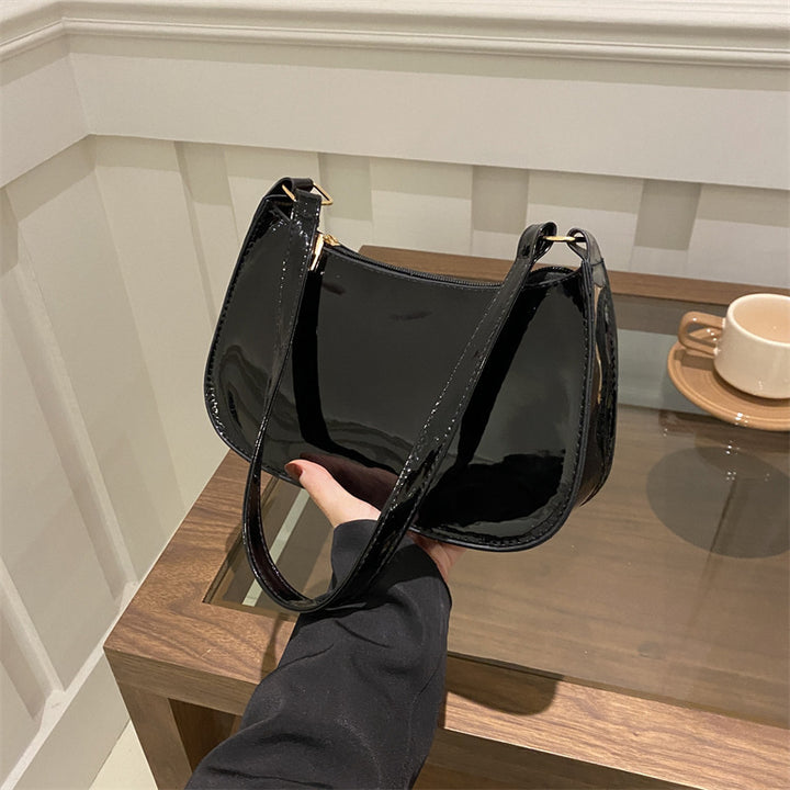 Chic Patent Leather Shoulder Bag Kalsten