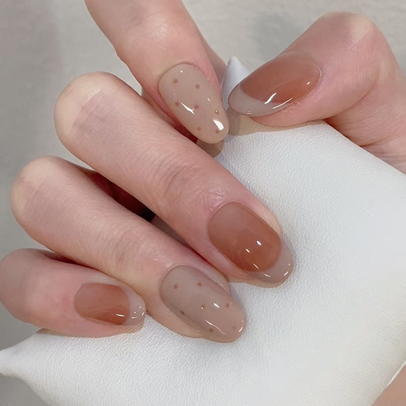 Natural Finish Press-On Nail Set Kalsten