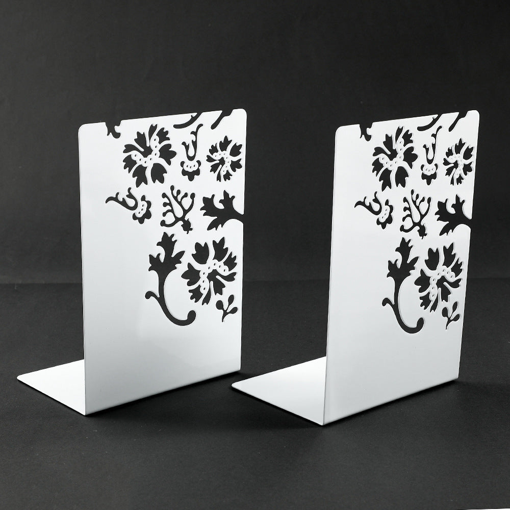 Decorative Flower-Inspired Bookends