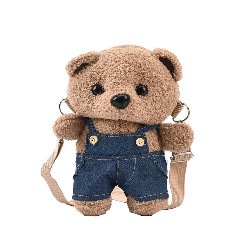 Plush Teddy Bear Crossbody Bag