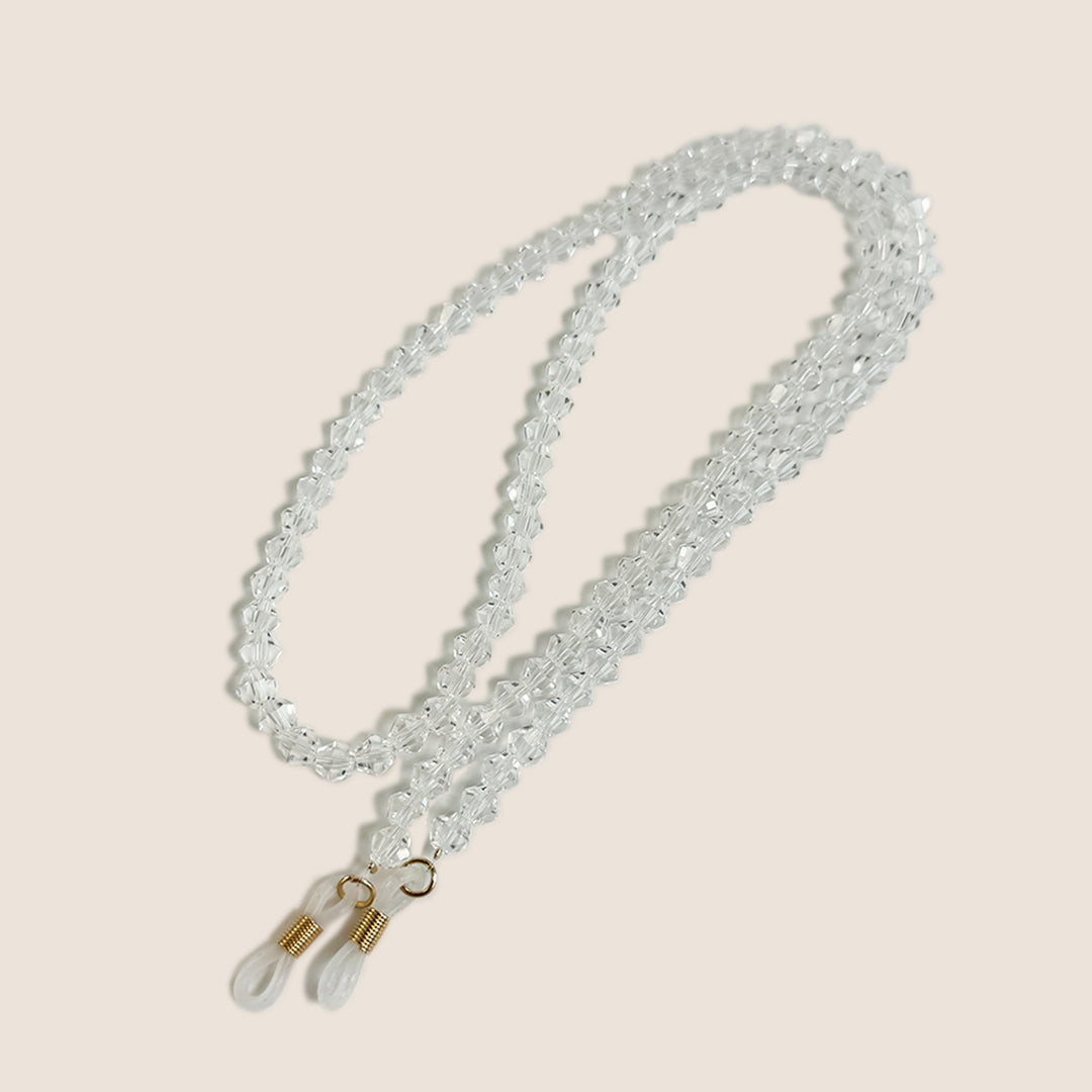 Beaded Eyewear Chain with Clear Tips Kalsten