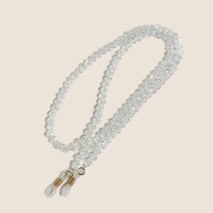 Beaded Eyewear Chain with Clear Tips Kalsten