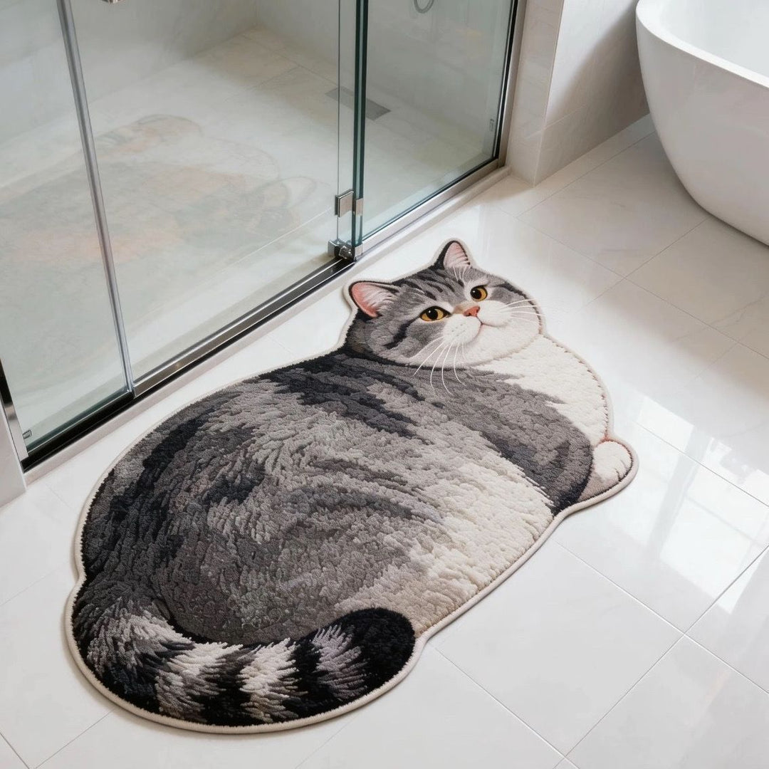 Cat-Shaped Bath Mat Kalsten