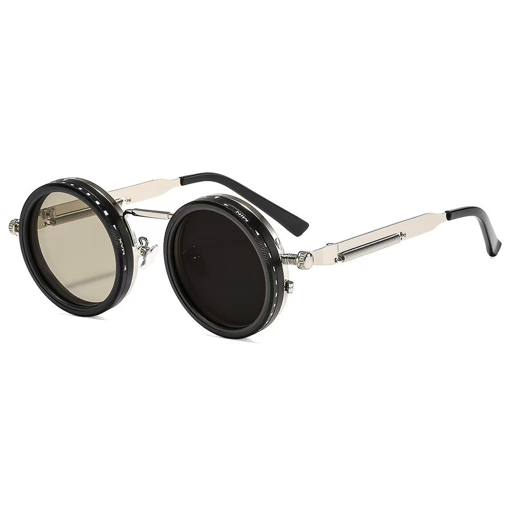 Ladies vintage inspired round sunglasses with unique frame Kalsten
