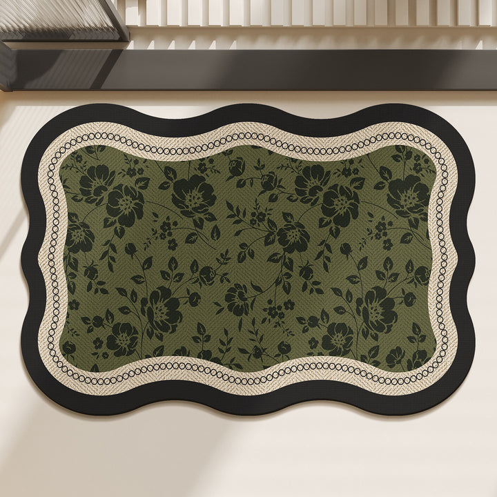 Decorative Floral-Themed Area Rug for Home