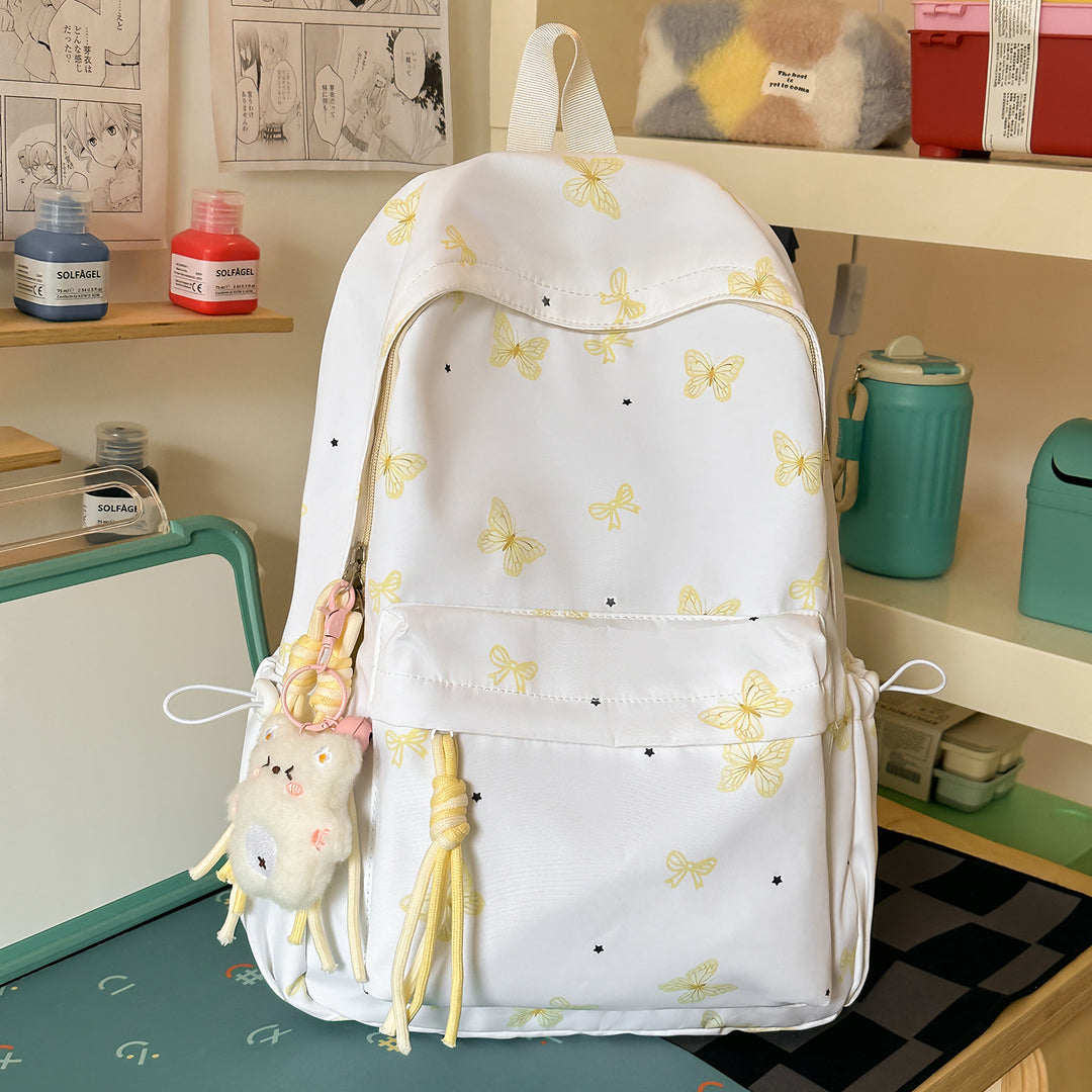 Charming Butterfly Print Casual Backpack Kalsten