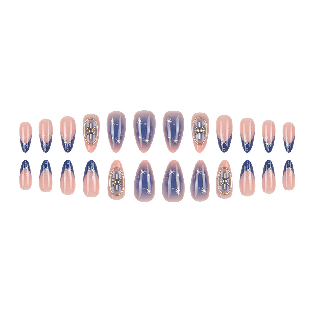 Artistic Stiletto Nail Set with Glittering Accent Kalsten