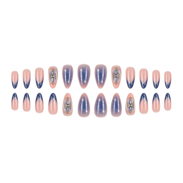 Artistic Stiletto Nail Set with Glittering Accent Kalsten