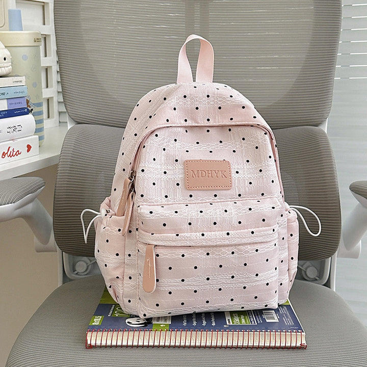 Compact Polka Dot Backpack Kalsten