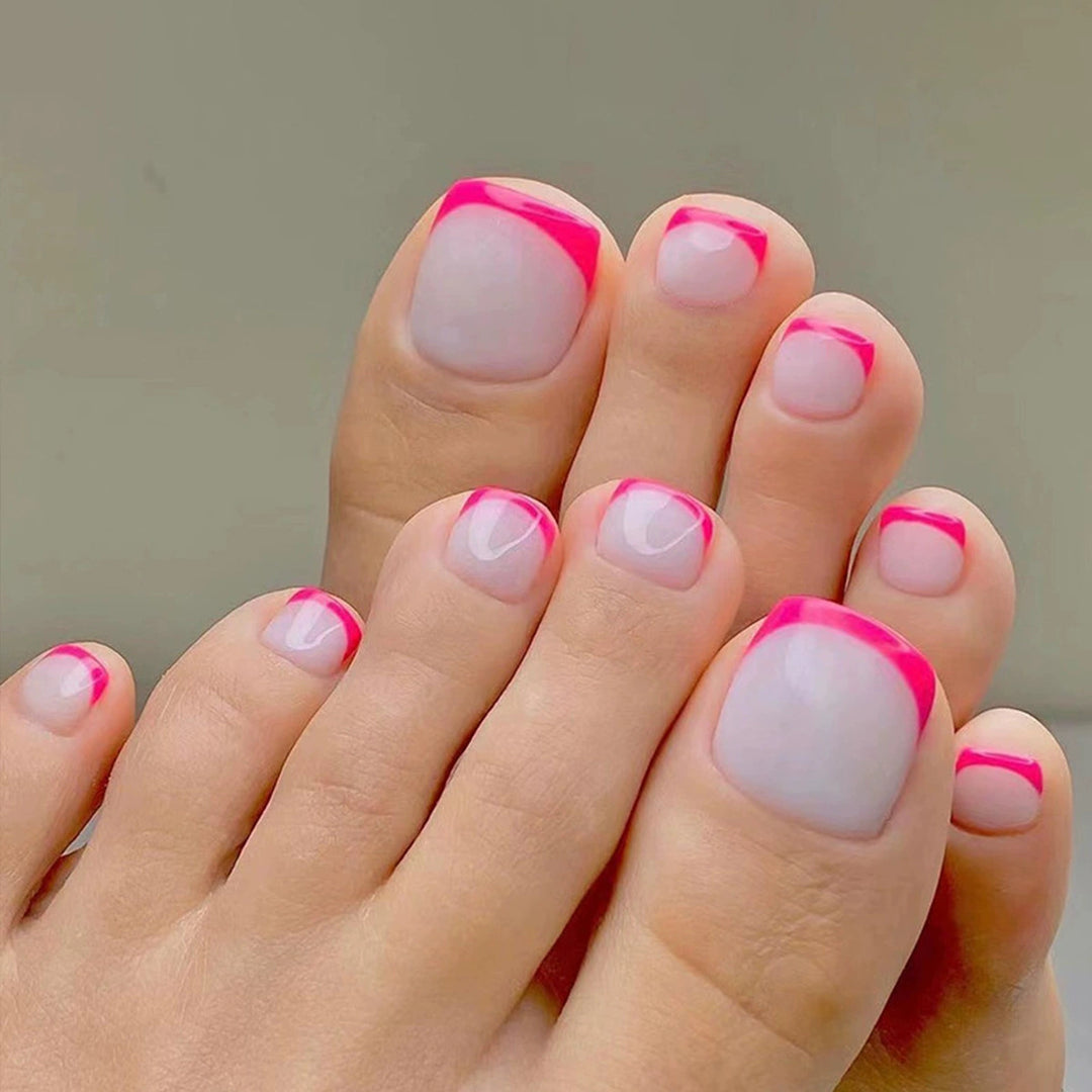 Nail set with shimmering holographic design Kalsten