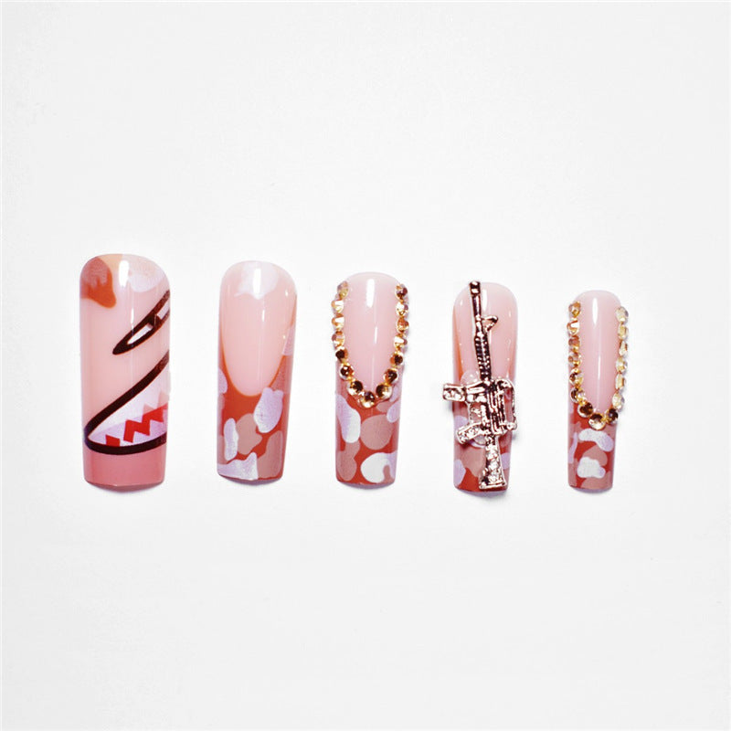 Artistic Decorative Press-On Nail Extensions Kalsten