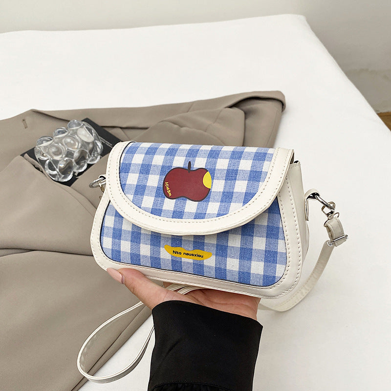 Playful Gingham Pattern Handbag Kalsten
