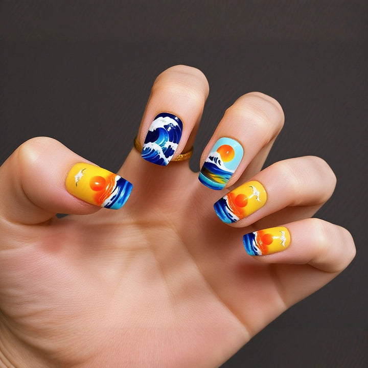 Artful Nail Extensions with Elegant Tips Kalsten