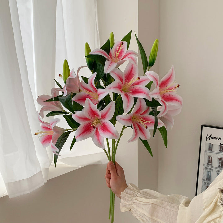 Artificial Lily Flower Bouquet