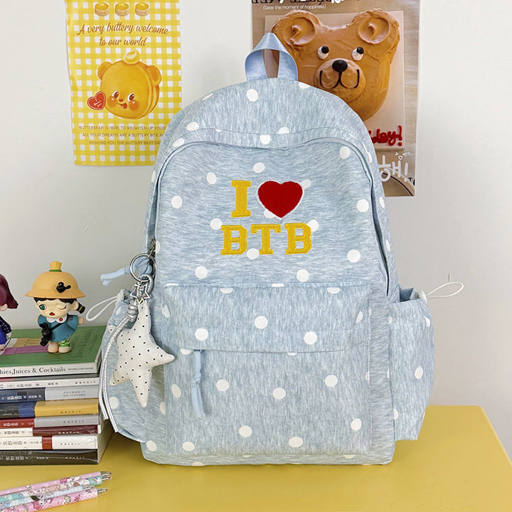 Stylish Polka Dot Graphic Backpack Kalsten