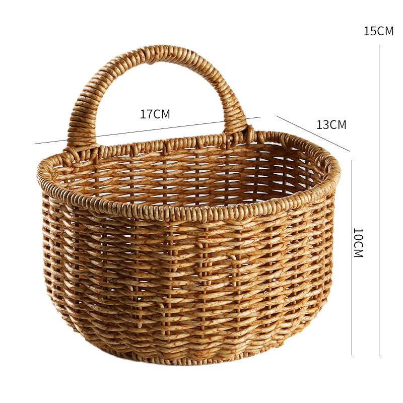 Handwoven Storage Basket with Ergonomic Handle Kalsten