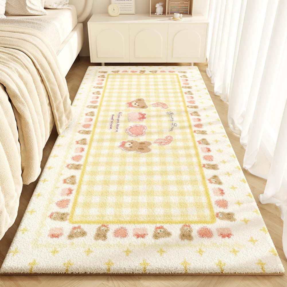 Cute Character Themed Plush Area Mat