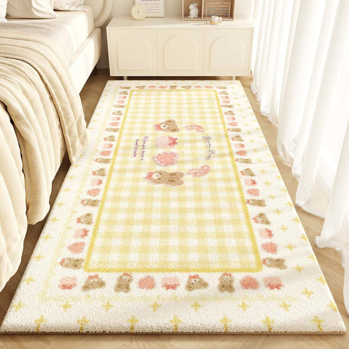 Cute Character Themed Plush Area Mat