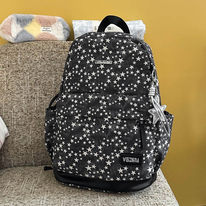 Stylish Star-Printed Casual Backpack Kalsten