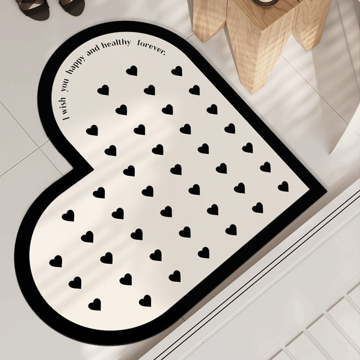 Heart-Shaped Decorative Mat