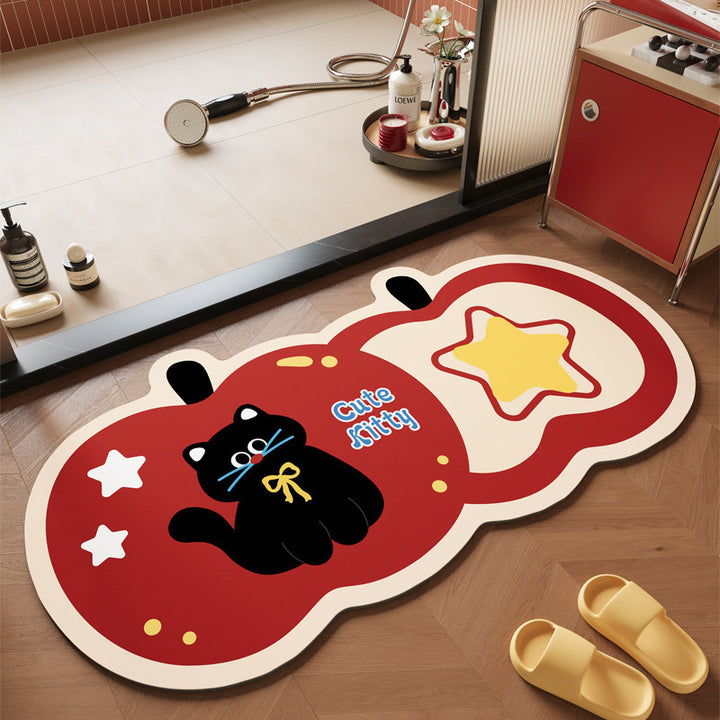 Fun Elephant-Themed Bath Mat Kalsten
