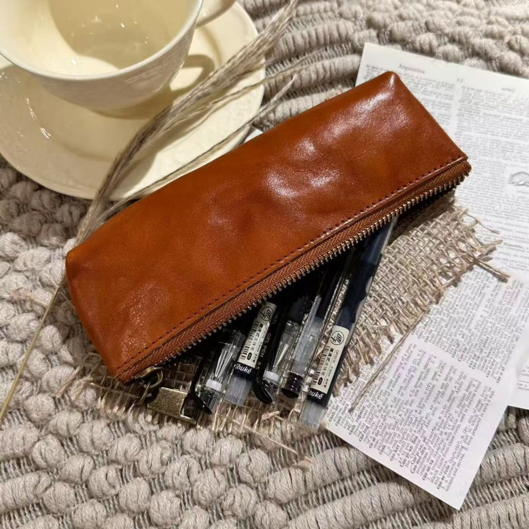 Premium Leather Pencil Case