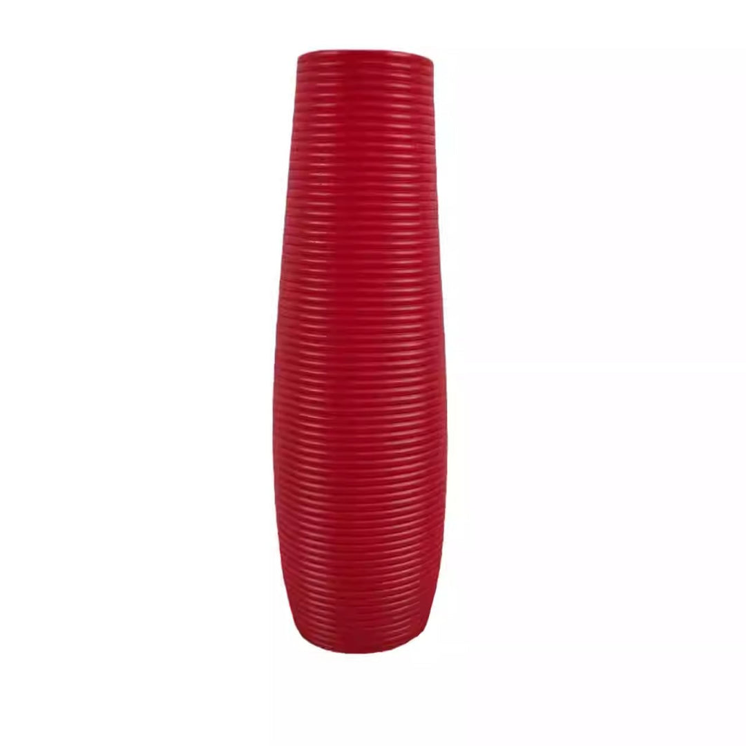 Modern Ribbed Decorative Vase Kalsten