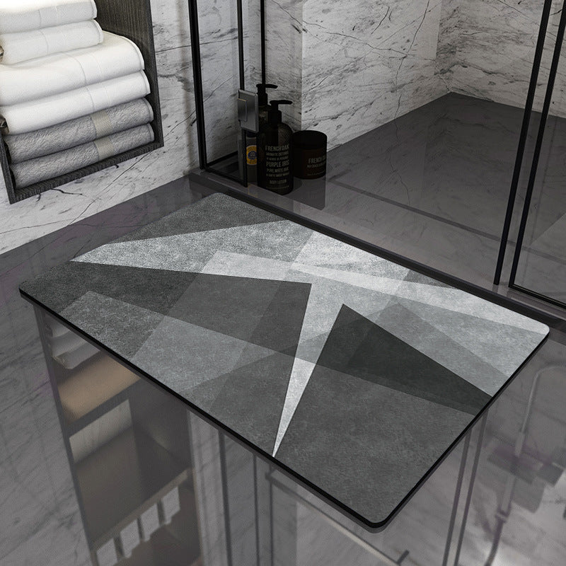 Modern Geometric Bathroom Mat
