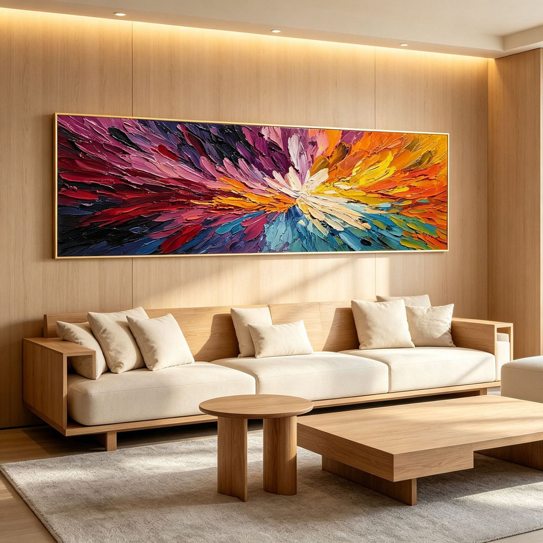 Abstract Expressionist Canvas Artwork for Interiors