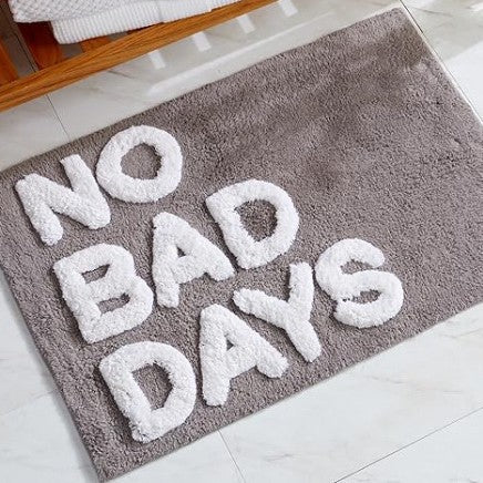 Playful Text Bath Mat Kalsten