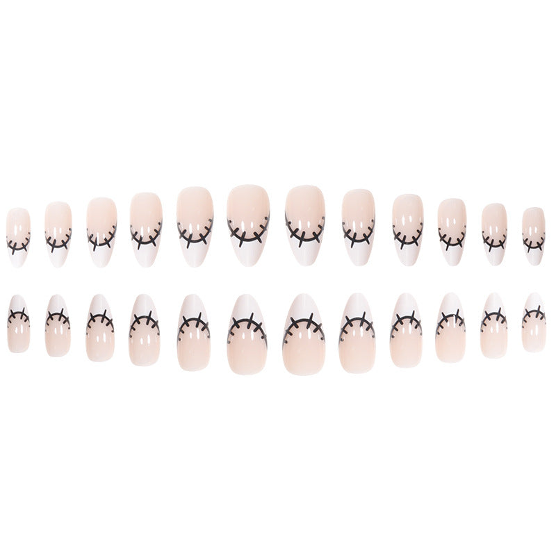 Artistic Stiletto Press-On Nails with Unique Design Kalsten