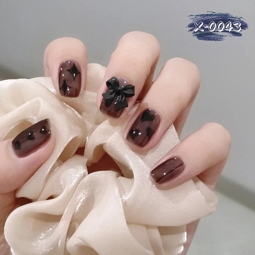 Artistic Nail Design Kit with Bow Accents