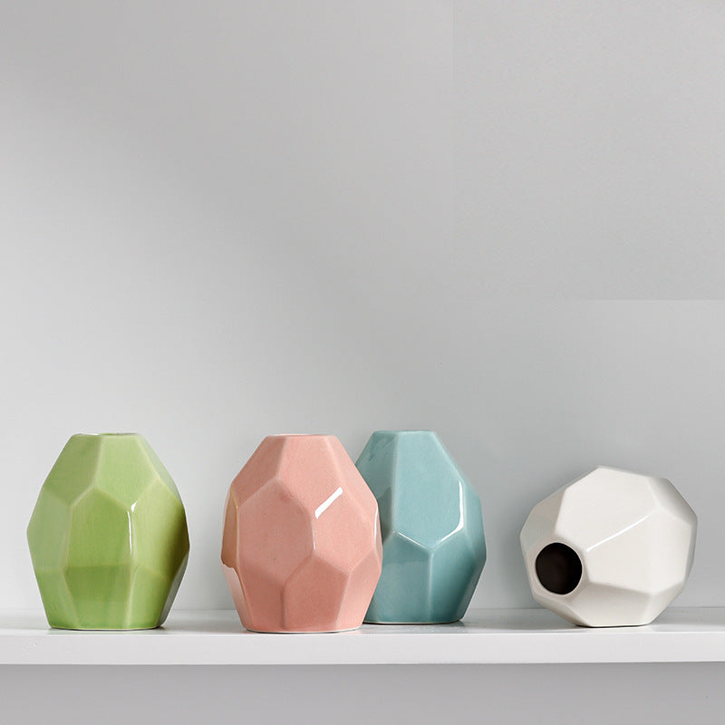 Geometric Modern Ceramic Vase Kalsten